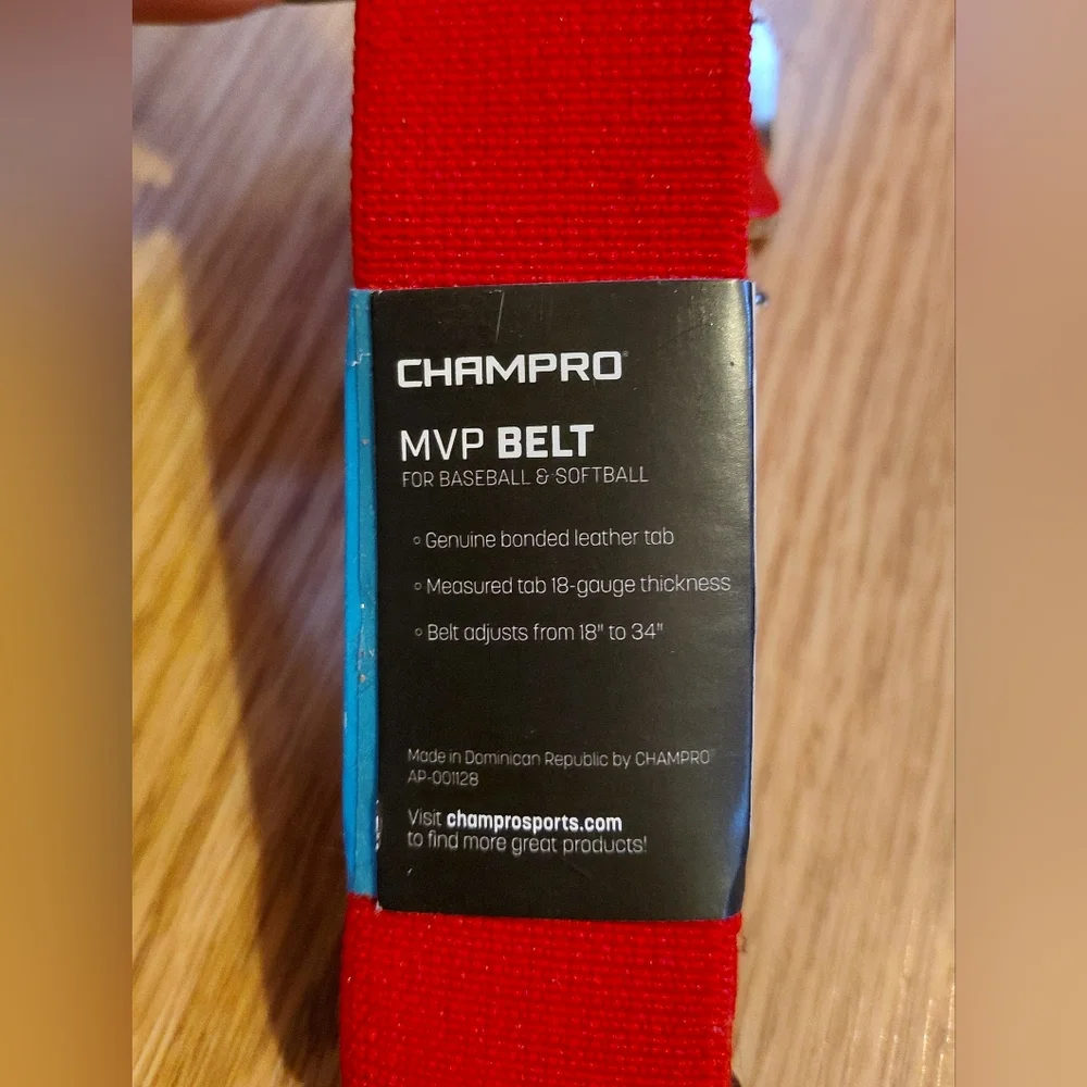 Champro Red MVP Belt